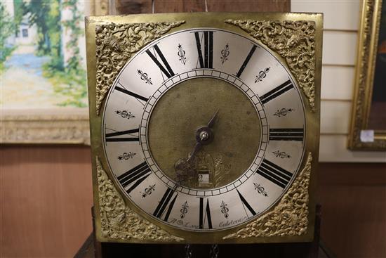 William Lane of Calstone. A mid 18th century oak thirty hour longcase clock